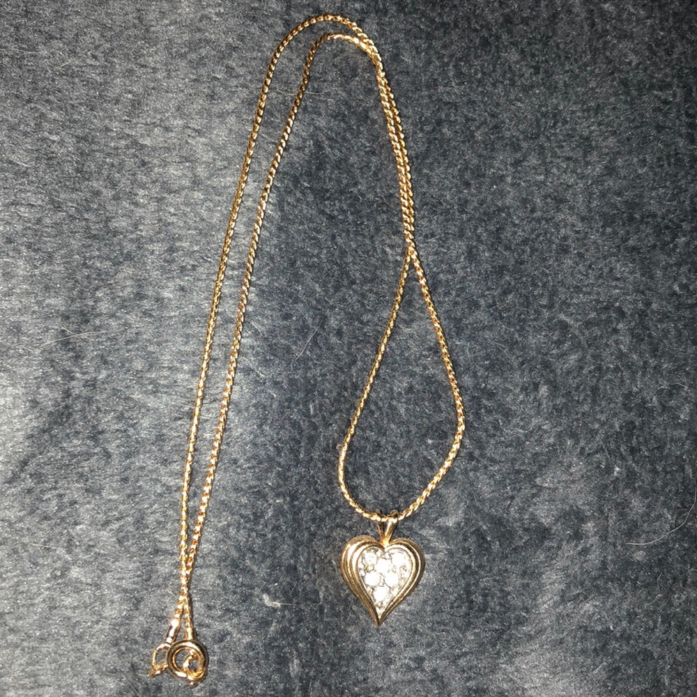 Gold and diamond necklace